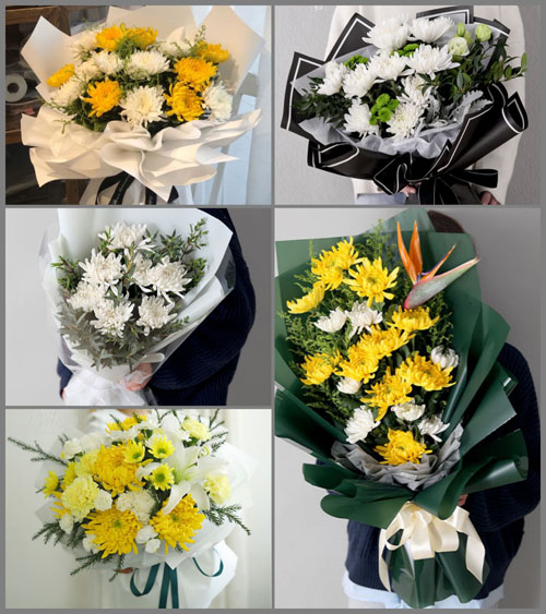 贵州遵义桐梓县黄莲乡后深村白事花束代送